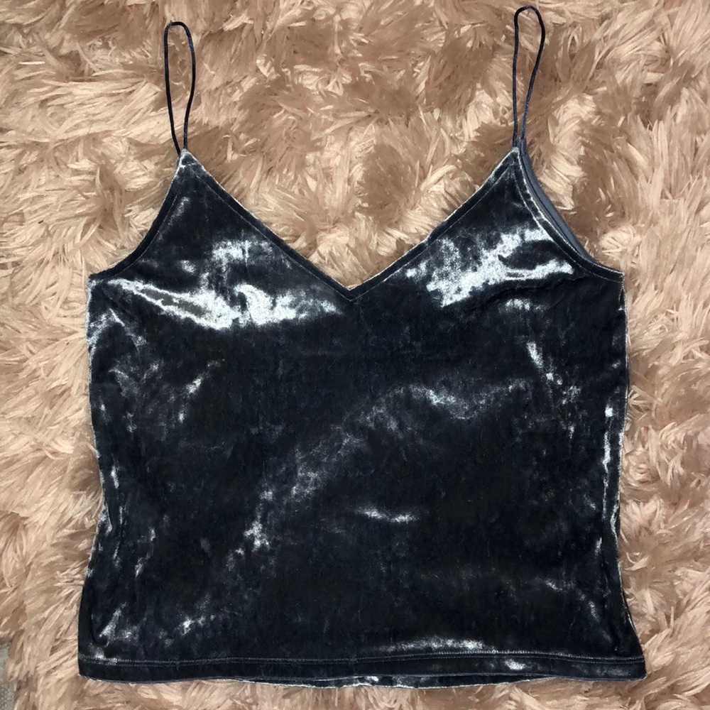 H&M Blue Velvet Cami